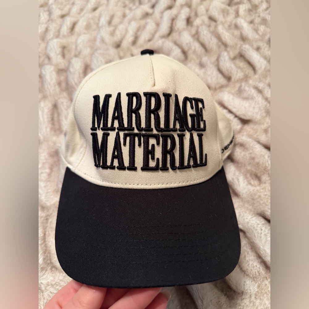 Anthropologie BRIDEMERCH Marriage Material Hat. Great condition